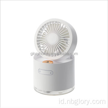 USB Mengisi Combo Humidifier Folding Fan Multifungsi Kipas Semprot Desktop